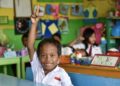 Reza Asrofi siswa di Sekolah Dasar Nimbokrang I, Kabupaten Jayapura, Provinsi Papua. (Foto: UNICEF Indonesia).