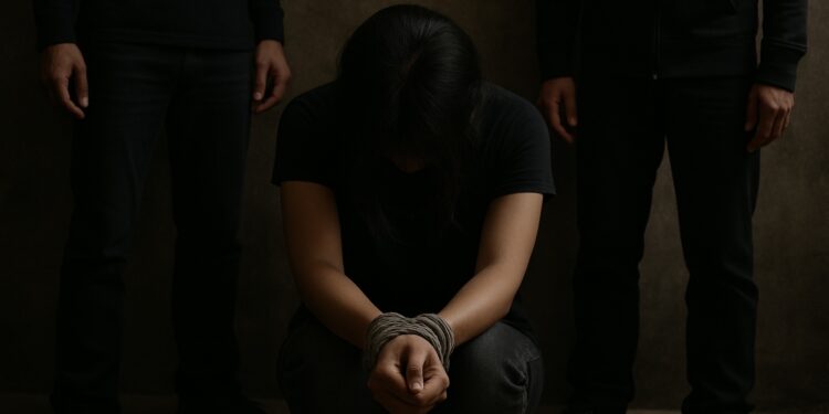 Hari Anti Perdagangan Orang Sedunia 2025: Komnas HAM Soroti soal Perlindungan Korban Ilustrasi Tindak Pidana Perdagangan Orang oleh artificial intelligence.