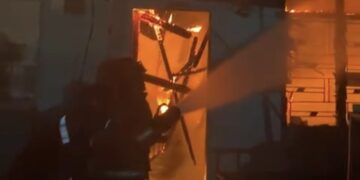 Kebakaran di Kota Medan. (Foto: Pusdatin Damkar Medan)