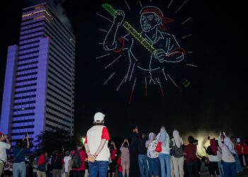 Keren, Formasi Drone Karya Anak Bangsa Jadi Daya Tarik Puncak Karnaval HUT ke-80 Kemerdekaan RI 924699d5 9061 4730 9db8 4f8818446107