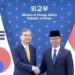 Menteri Luar Negeri Indonesia, Sugiono, bersama Menteri Luar Negeri Republik Korea, Cho Hyun. (Foto: Humas Kementerian Luar Negeri RI)
