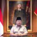 Presiden Prabowo Subianto menyampaikan keterangannya di kediaman pribadinya di Hambalang, Kabupaten Bogor, Jumat 29 Agustus 2025. (Foto: BPMI Setpres)