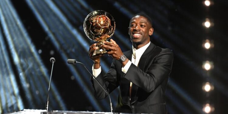 Penyerang Paris Saint-Germain (PSG) asal Prancis, Ousmane Dembélé, dinobatkan sebagai pemenang Ballon d’Or 2025. (Foto: Instagram @o.dembele7)