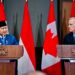Presiden Republik Indonesia, Prabowo Subianto di Ottawa mendapatkan sambutan hangat dari Perdana Menteri (PM) Kanada, Mark Carney, di West Block, Parliament Hill, Rabu 24 September 2025. (Foto: BPMI Setpres)