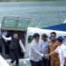 Gubernur Sumut, Bobby Nasution, mencoba penerbangan perdana pesawat Amfibi atau Seaplane dari Bandara Silangit, kemudian mendarat di Pelabuhan Mariana Resort, Kecamatan Simanindo, Samosir, Senin (22/9/2025). (Foto: Narata/Istimewa)