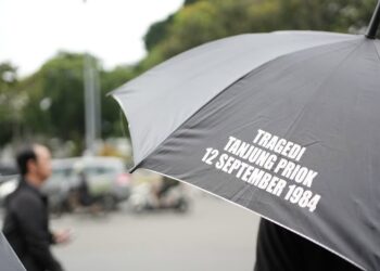 Aksi Kamisan di depan Istana Negara memperingati 41 tahun tragedi Tanjung Priok. (Foto: KontraS)