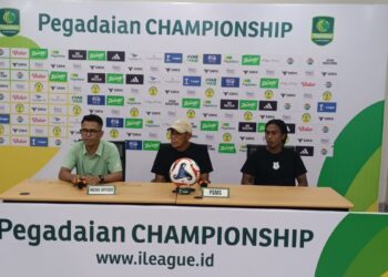 Konferensi pers menjelang pertandingan PSMS Medan versus Garudayaksa FC di Stadion Utama Sumatra Utara, dalam lanjutan pekan kedelapan Liga 2 Championship. (Foto: Media Officer PSMS)