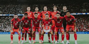 Skuad Timnas Indonesia pada pertandingan Kualifikasi Piala Dunia 2026 di Stadion King Abdullah Sports City, Sabtu (11/10/2025). (Foto: Dok Timnas Indonesia).