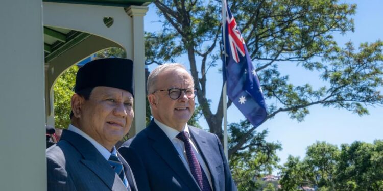 Presiden Republik Indonesia Prabowo Subianto dan Perdana Menteri Australia Anthony Albanese. (Foto: Instagram @albomp)