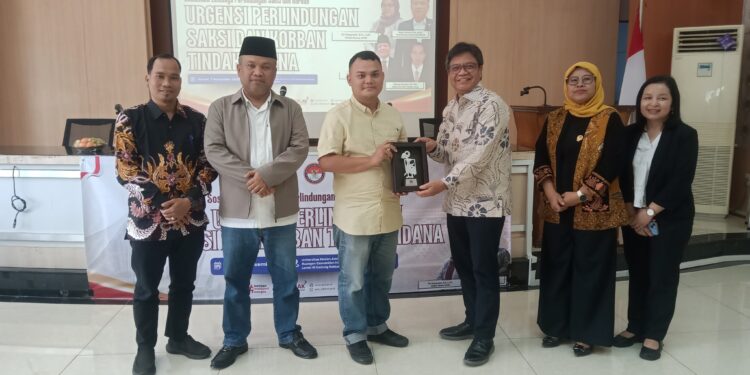 LPSK Terima 616 Permohonan Perlindungan di Sumut, Terbanyak Kasus Pencucian Uang Sosialisasi Urgensi Perlindungan Saksi dan Korban Tindak Pidana LPSK yang berlangsung di Universitas Medan Area (UMA) Jumat, (07/11/2025).