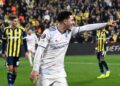 Keterangan foto: Gelandang Aston Villa, Jadon Sancho, melakukan selebrasi usai mencetak gol ke gawang Fenerbahce di Europa League. Kamis 22 Januari 2026. (Sumber: Media Aston Villa)