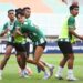 Keterangan foto: PSMS Medan menjalani official training jelang pertandingan melawan Garudayaksa FC di Stadion Pakansari, Bogor. (Sumber: Media Official PSMS)