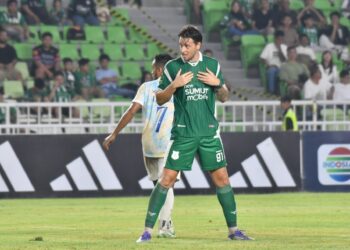 Keterangan Foto: Penyerang PSMS Medan, Felipe Cadenazzi. (Sumber: Media Official PSMS)