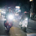 Para pengendara 'Ceria Bareng Vespa Medan' saat menggelar Sahur on the Road, Minggu (15/03/2025). (Foto:Dok CBVM).
