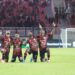 Keterangan: Selebrasi dari pemain Persipura Jayapura usai mencetak gol ke gawang Deltras United di Liga 2 Championship, 29 Maret 2026. (Sumber Foto: Ileague)