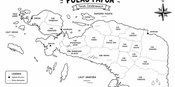 Keterangan Foto: Ilustrasi peta Pulau Papua. (Sumber: unsplash/narata)