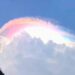 Keterangan Foto: Fenomena awan berwarna-warni atau iridescent clouds. (Sumber: istimewa/narata)