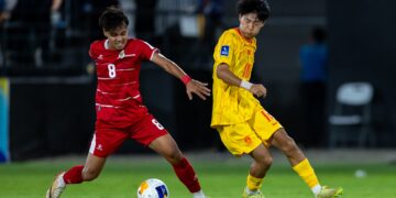 Keterangan Foto: Timnas Indonesia versus Tiongkok di Piala Asia U-17, Selasa 5 Mei 2026. (Sumber: Media Official AFC)