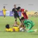 Keterangan Foto: Malaysia versus Singapura di Stadion Teladan Medan dalam ajang Piala AFF U-19. Selasa 2 Juni 2026. (Sumber: narata/Ghiyatuddin)