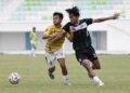 Keterangan: PSMS Medan melakukan laga uji coba melawan Binjai City di Stadion Mini Pancing. Senin 13 Juli 2026. (Sumber: MO PSMS)
