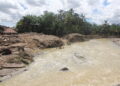 Keterangan: Sungai Garoga di Desa Garoga, Kabupaten Tapanuli Selatan, Sumatra Utara, pascabanjir bandang yang menerjang kawasan tersebut. (Foto: Ghiyatuddin/narata)