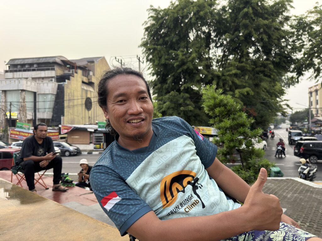 Keterangan: Pelatih Kebun Bunga Climb, Eko Vrianto. (Foto: aan/narata)