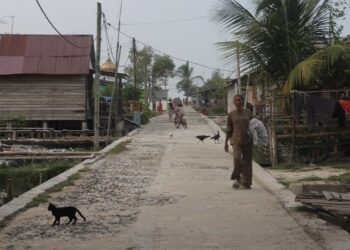Keterangan: Suasana Desa Bandar Rahmat di Kabupaten Batu Bara, Sumatra Utara. (Foto: narata)